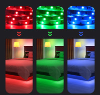 5M/10M/15M/20M listwy RGB LED Light 5050 wstążka taśma LED z IR 44Key kontroler na boże narodzenie w domu światła 5